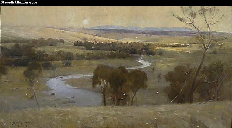 Arthur streeton Still glides the stream